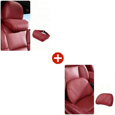 Car Neck Pillow Ergonomic Contour Adjustable Strap