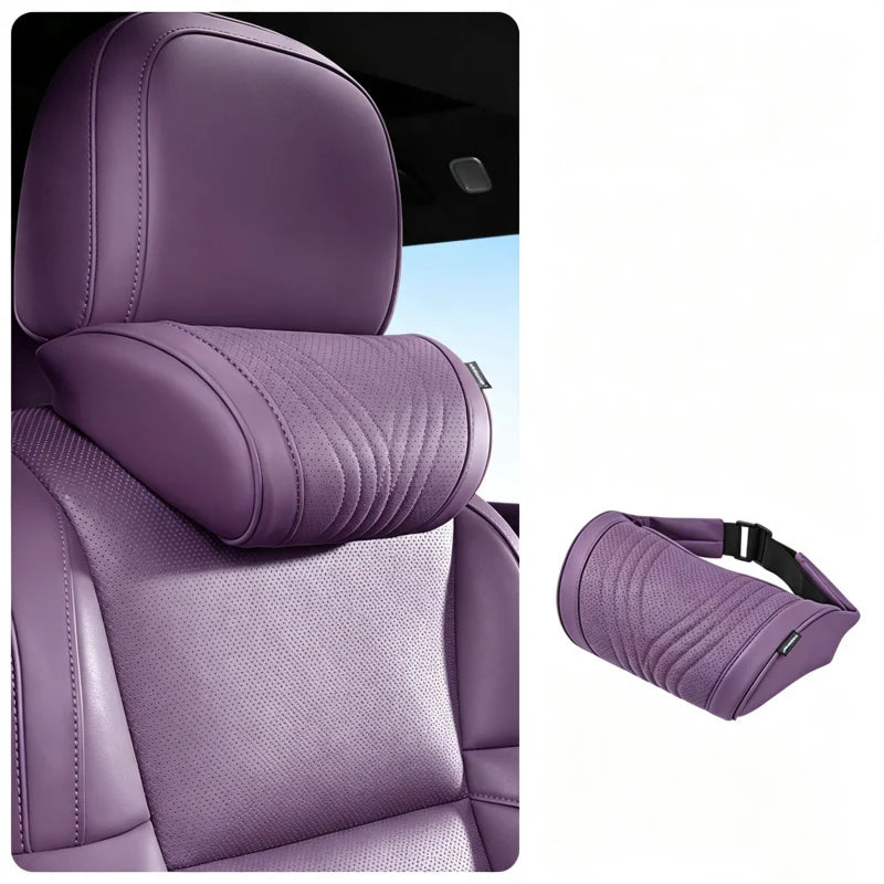 Car Neck Pillow Ergonomic Contour Adjustable Strap