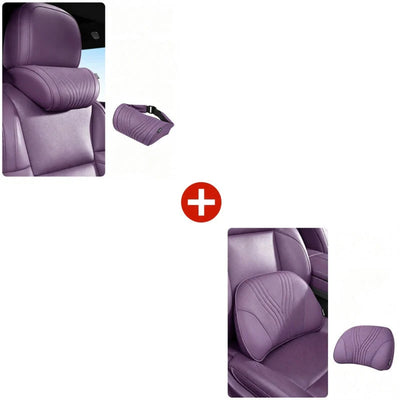 Car Neck Pillow Ergonomic Contour Adjustable Strap