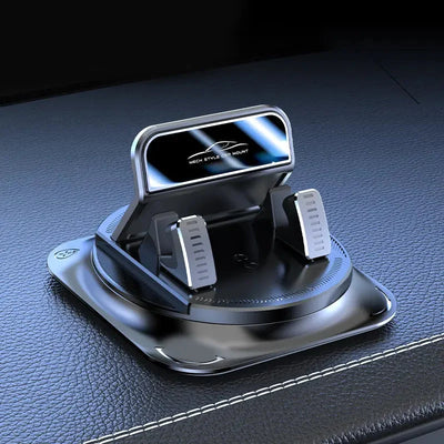 Car Phone Holder Weighted Slip-Resistant Base 360° Rotation