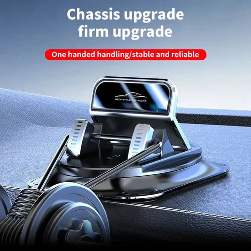 Car Phone Holder Weighted Slip-Resistant Base 360° Rotation