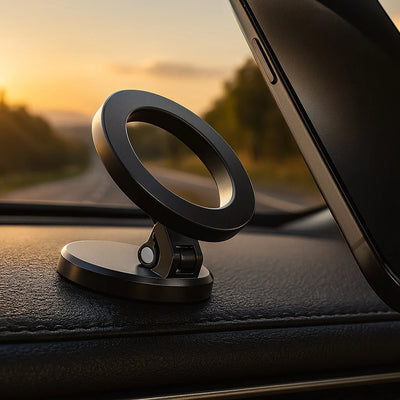Car Phone Mount Magnetic Hold 360° Rotatable Foldable Arm