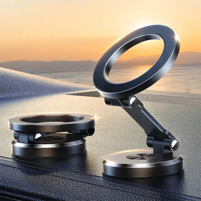 Car Phone Mount Magnetic Hold 360° Rotatable Foldable Arm