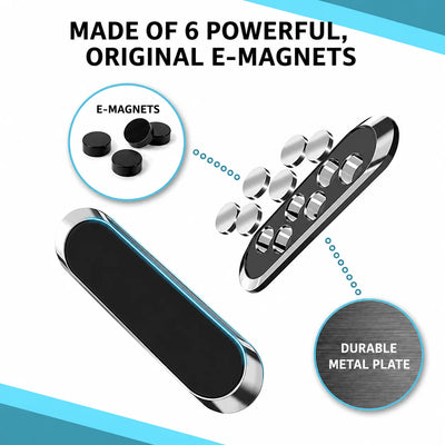 Car Phone Mount Strong Magnetic Hold & 360° Rotation