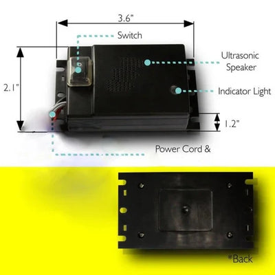 Car Rodent Repeller Ultrasonic 12V Easy Install