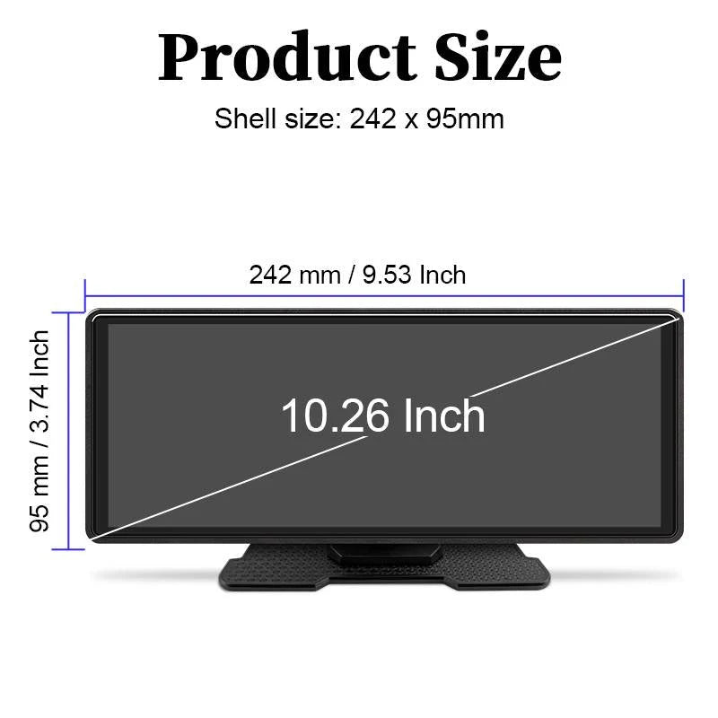 Car Stereo 10.26-Inch Touchscreen Wireless Pairing Backup Camera