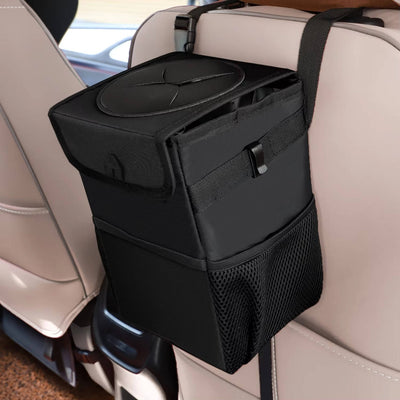 Car Trash Can Waterproof Lining & Concealing Lid