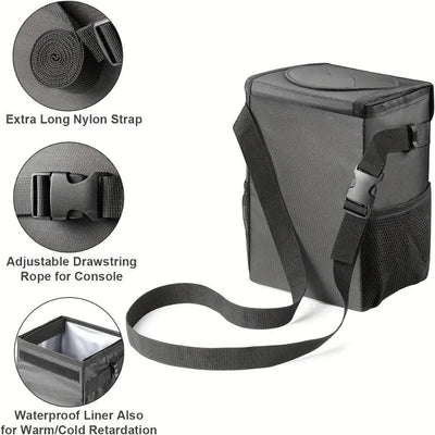Car Trash Can Waterproof Lining & Concealing Lid