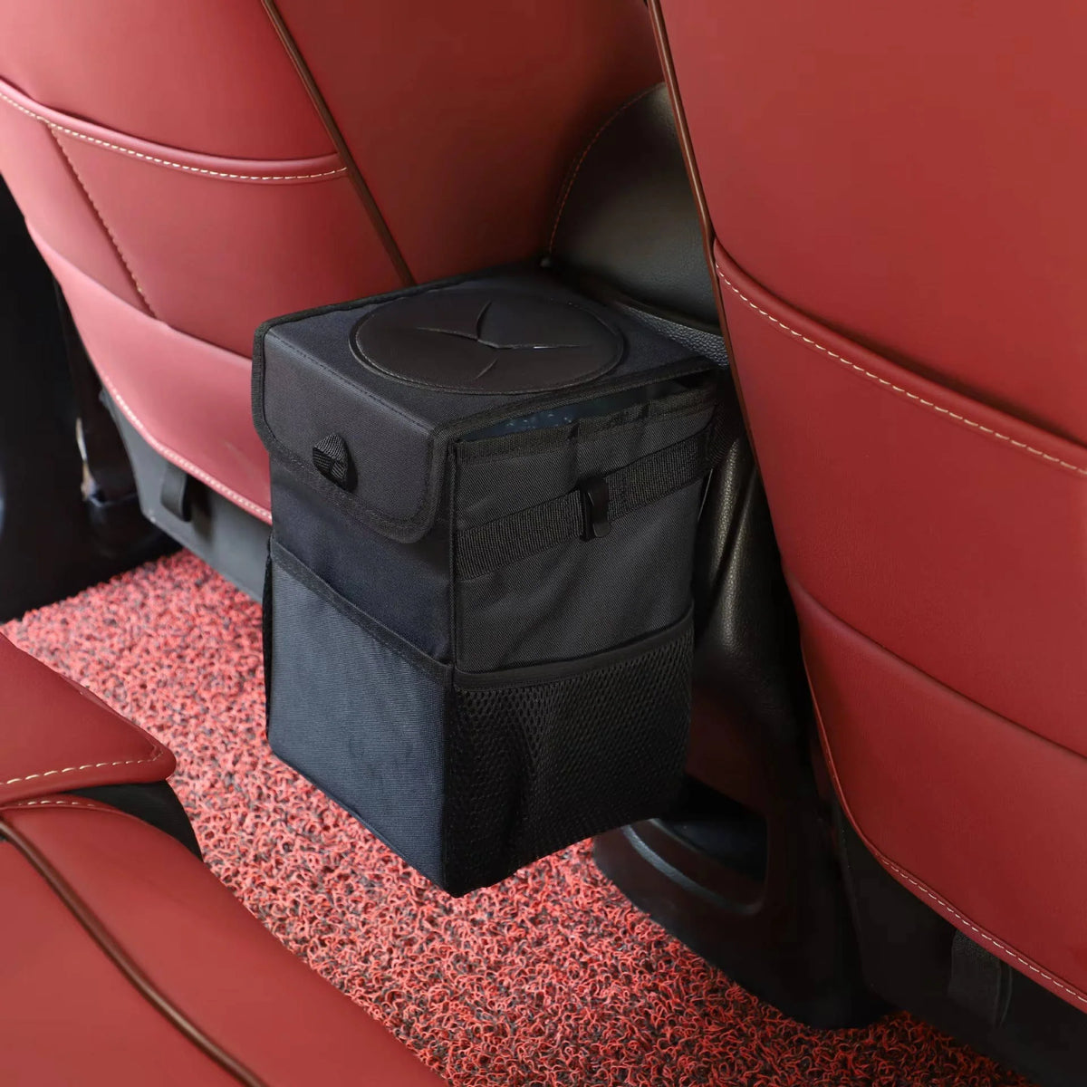 Car Trash Can Waterproof Lining & Concealing Lid