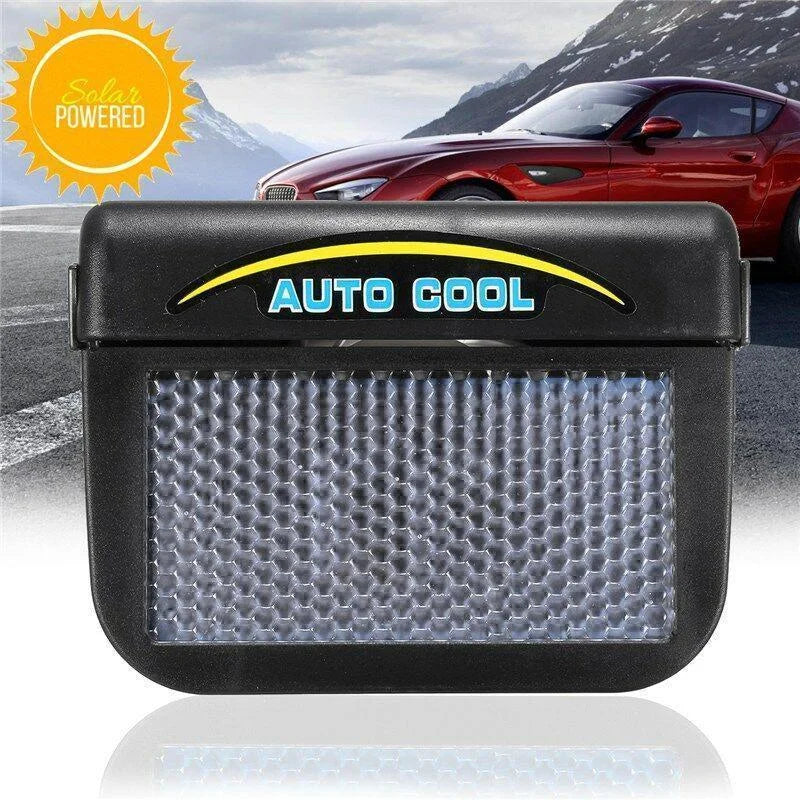 Car Window Vent Fan Solar-Powered Dual Airflow