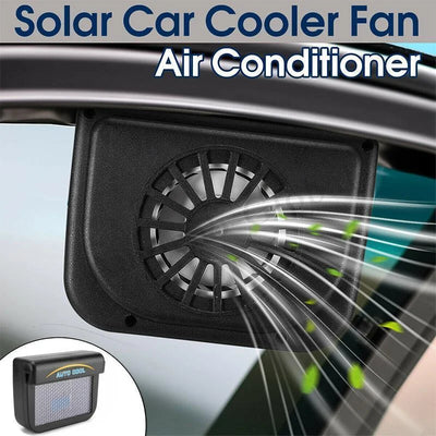 Car Window Vent Fan Solar-Powered Dual Airflow