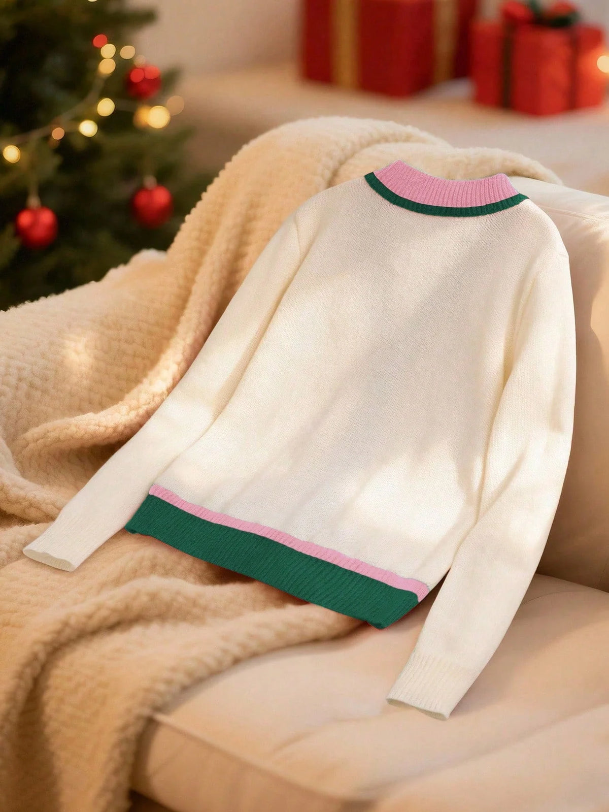 Cardigan Rib Knit Drop Shoulder Unlined