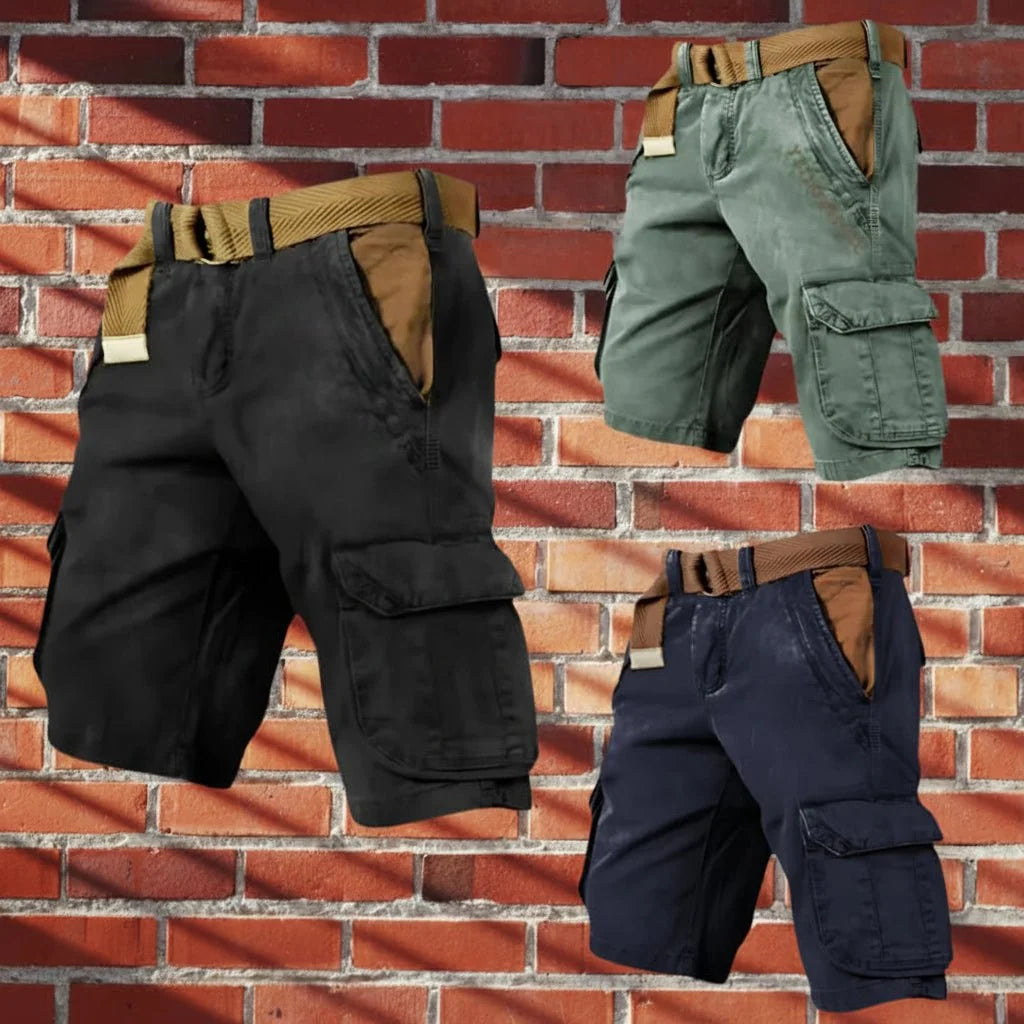 Cargo Shorts Lightweight Breathable Polyester Multiple Pockets