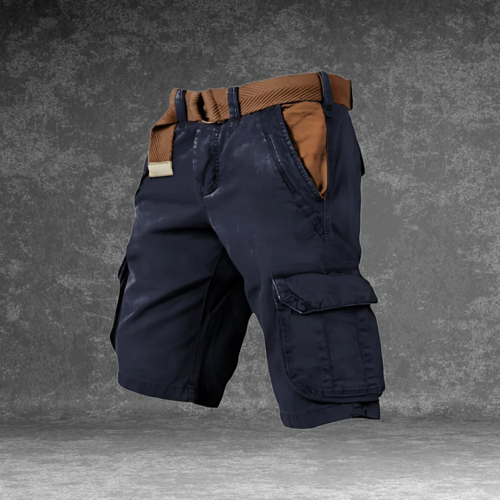 Cargo Shorts Lightweight Breathable Polyester Multiple Pockets
