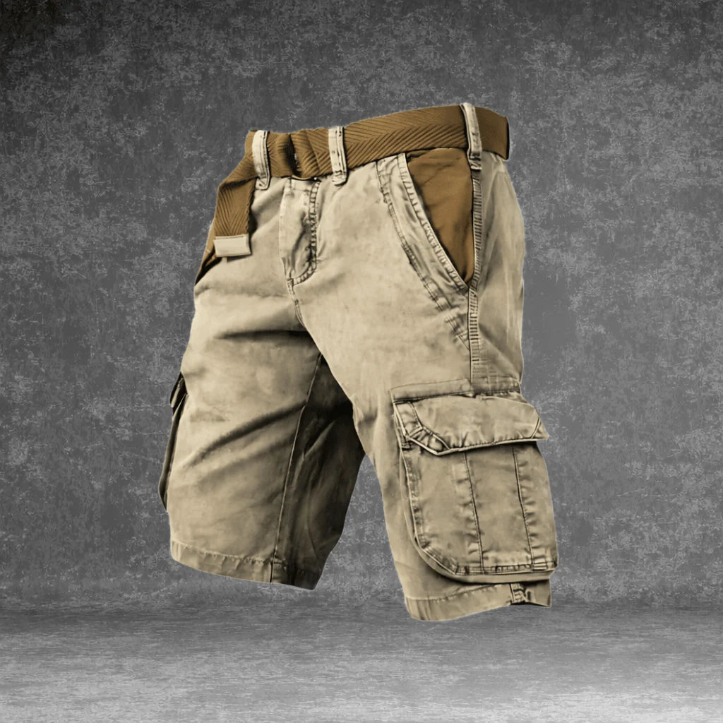 Cargo Shorts Lightweight Breathable Polyester Multiple Pockets