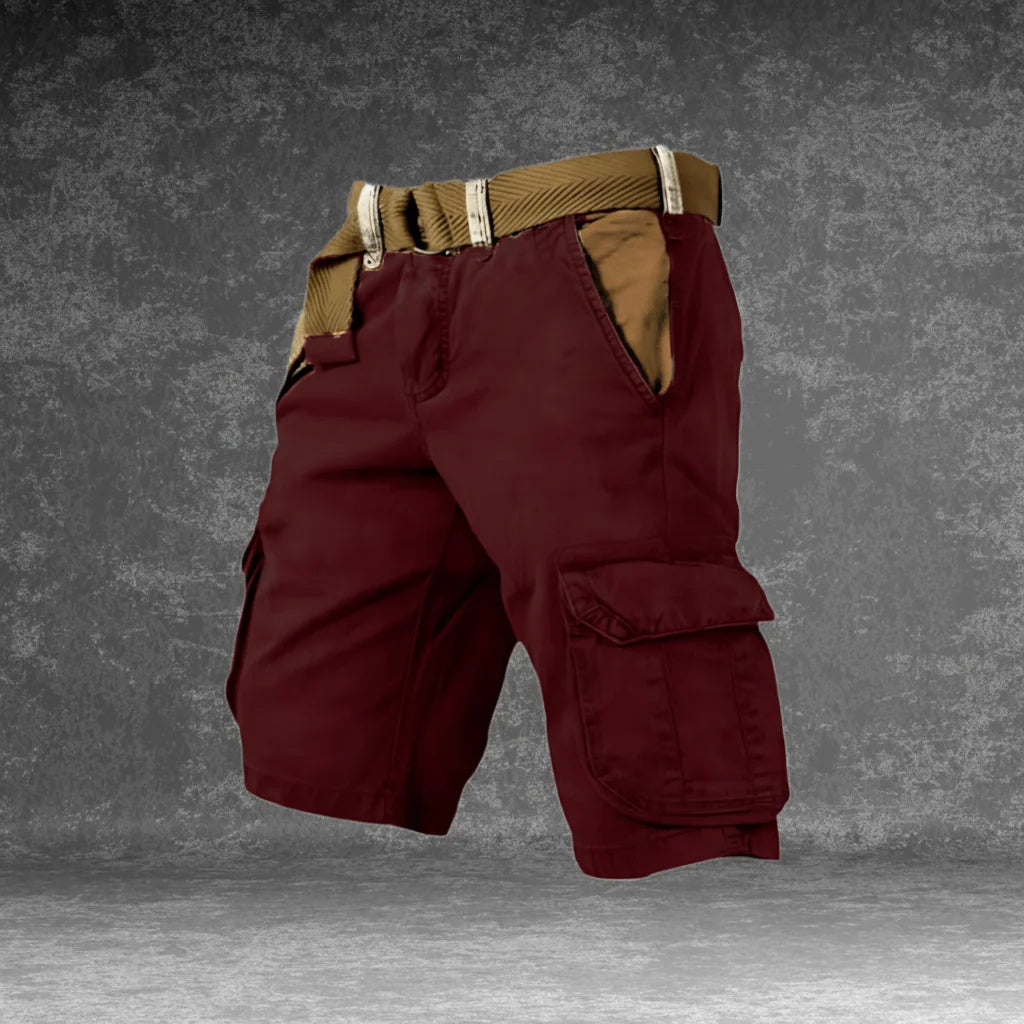 Cargo Shorts Lightweight Breathable Polyester Multiple Pockets