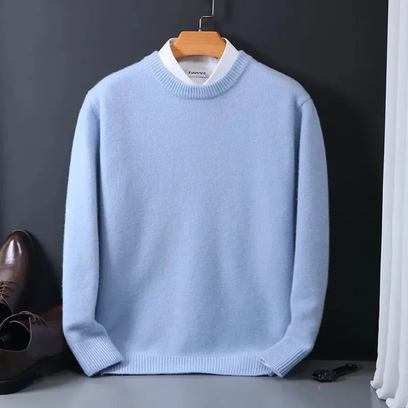 Cashmere Sweater Crew Neck Straight Cut Lightweight