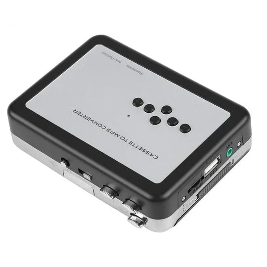 Cassette Tape Converter Real-Time MP3 Digitization USB & Battery Powered