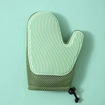 Cat Grooming Glove Silicone Nubs & Breathable Mesh