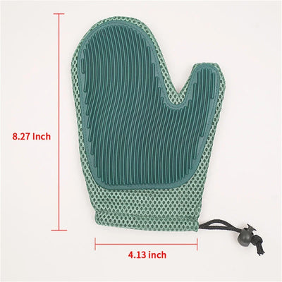 Cat Grooming Glove Silicone Nubs & Breathable Mesh
