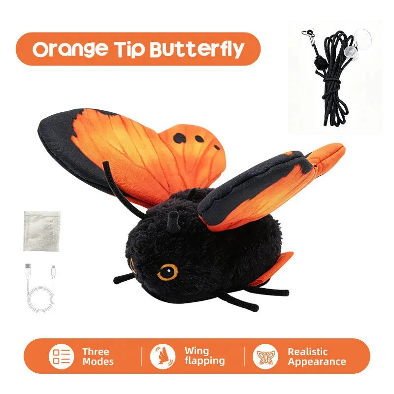 Cat Toy Motion-Activated Fluttering Butterfly for Indoor Play