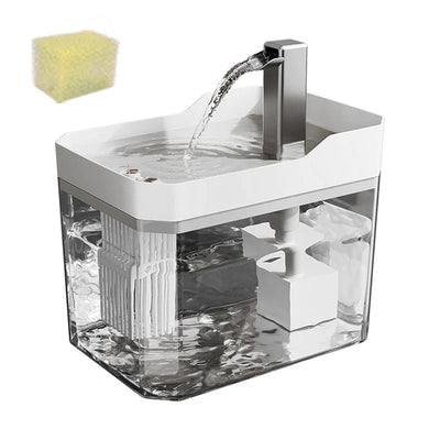 Cat Water Fountain Flowing Faucet 1.5L Capacity Quiet Pump