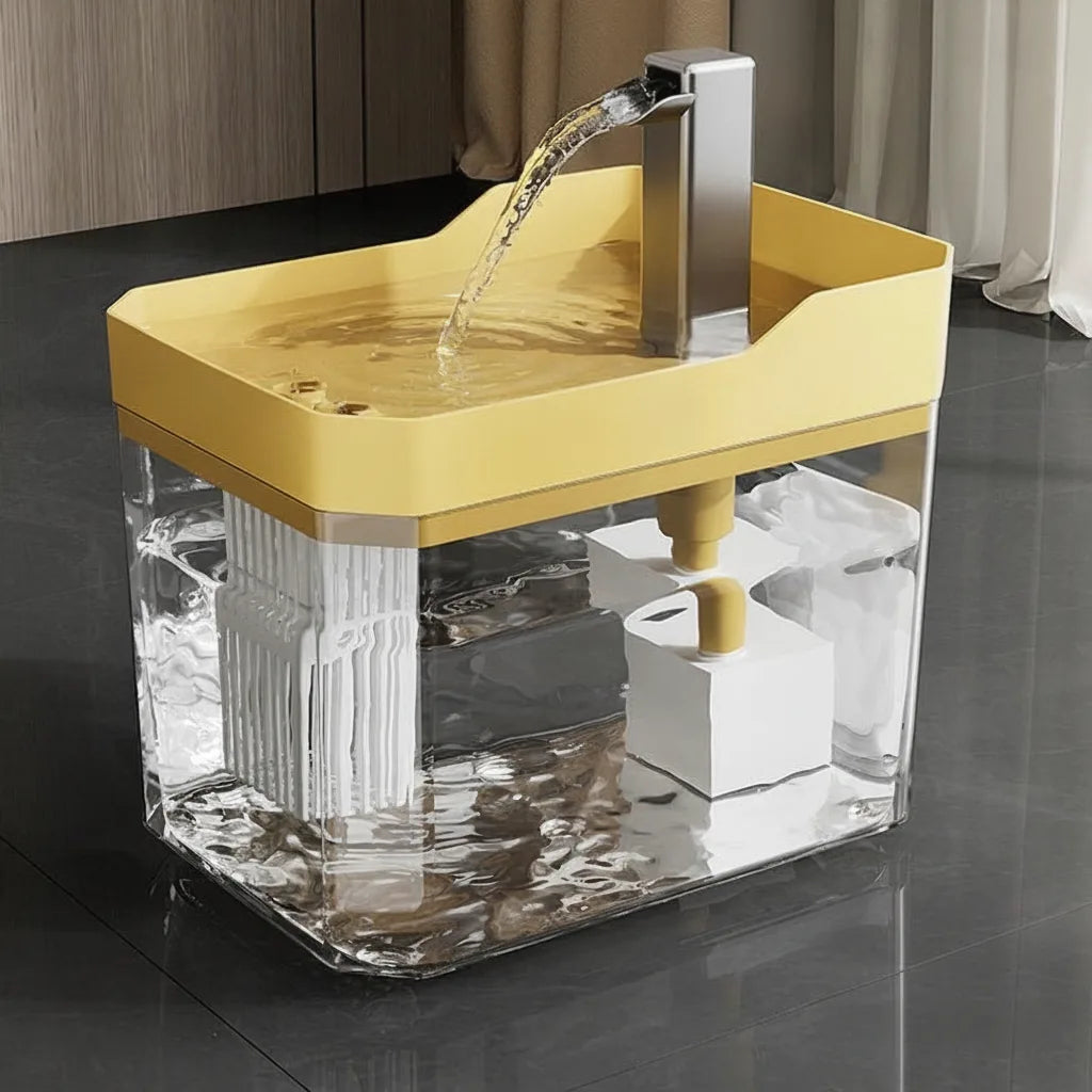 Cat Water Fountain Flowing Faucet 1.5L Capacity Quiet Pump