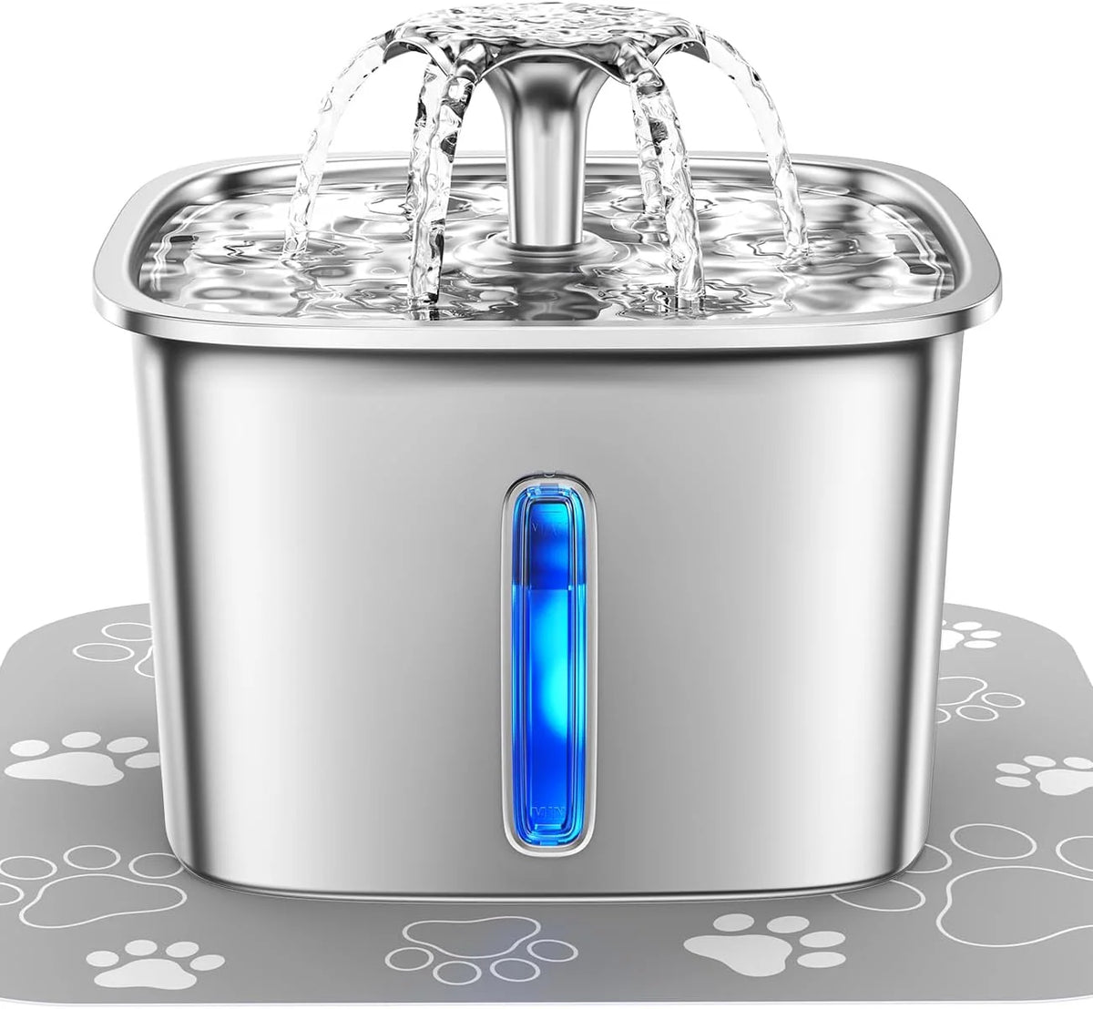 Cat Water Fountain Stainless Steel Quiet Pump 95 Oz Capacity