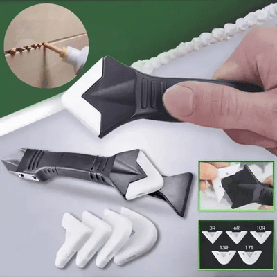 Caulk Removal Tool Stainless Steel Scraper Adjustable Finishing Blade
