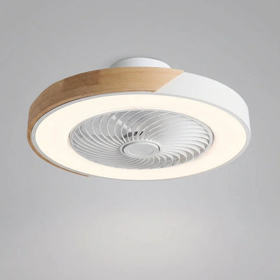 Ceiling Fan Bladeless & Whisper-Quiet Warm LED Remote