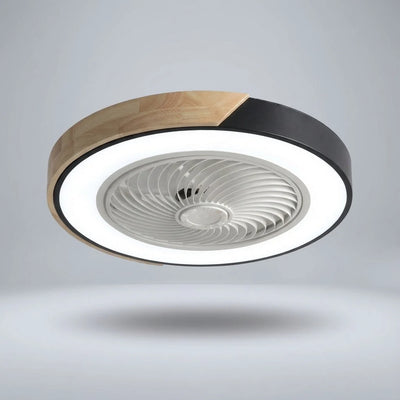 Ceiling Fan Bladeless & Whisper-Quiet Warm LED Remote
