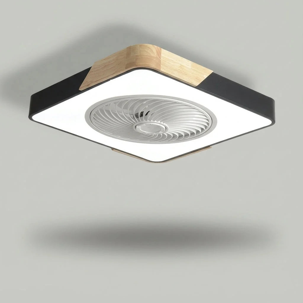 Ceiling Fan Bladeless & Whisper-Quiet Warm LED Remote