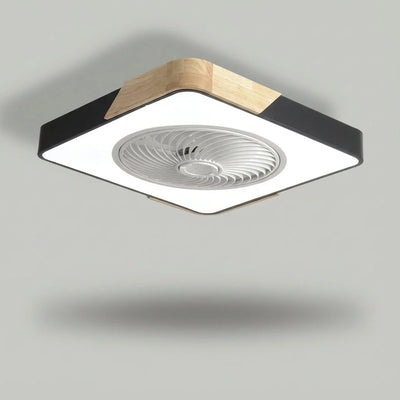 Ceiling Fan Bladeless & Whisper-Quiet Warm LED Remote