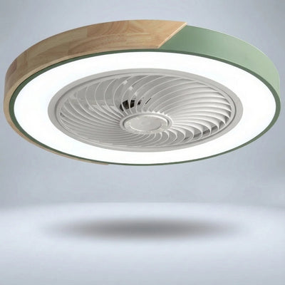 Ceiling Fan Bladeless & Whisper-Quiet Warm LED Remote