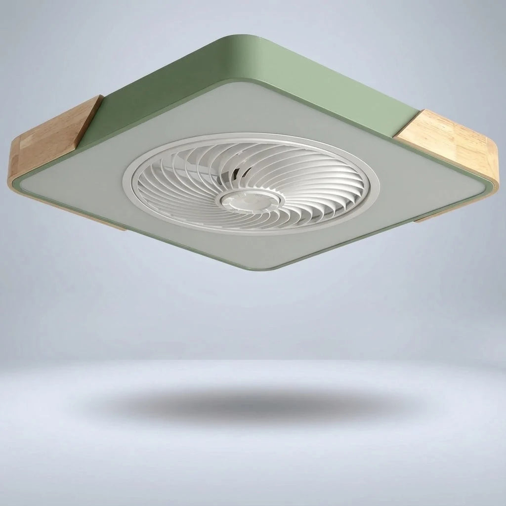 Ceiling Fan Bladeless & Whisper-Quiet Warm LED Remote