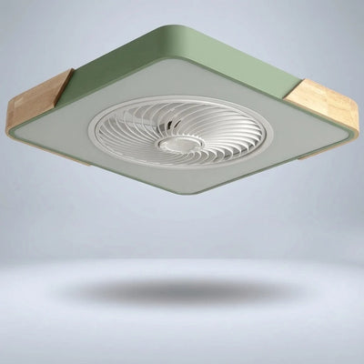 Ceiling Fan Bladeless & Whisper-Quiet Warm LED Remote