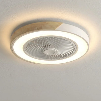 Ceiling Fan Bladeless & Whisper-Quiet Warm LED Remote