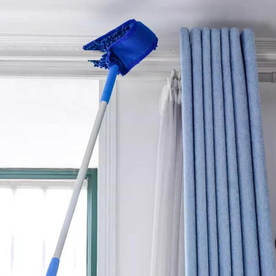 Ceiling Fan Duster Extendable Aluminum Pole Bendable Microfiber Head