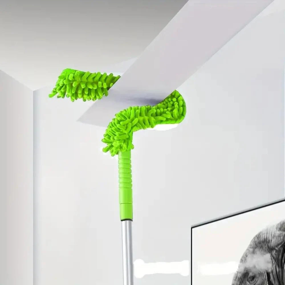 Ceiling Fan Duster Extendable Aluminum Pole Bendable Microfiber Head