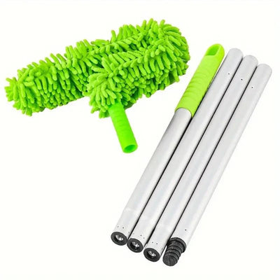 Ceiling Fan Duster Extendable Aluminum Pole Bendable Microfiber Head