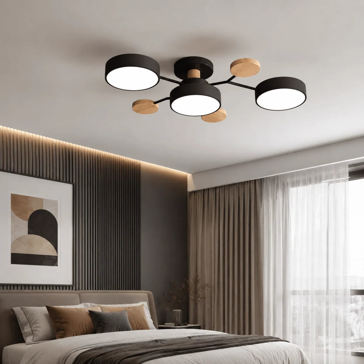 Ceiling Light Round LED Replaceable Elements