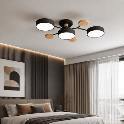 Ceiling Light Round LED Replaceable Elements