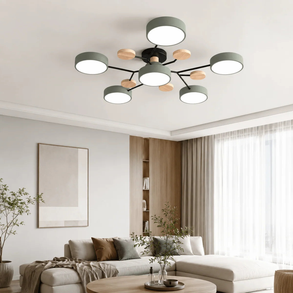 Ceiling Light Round LED Replaceable Elements