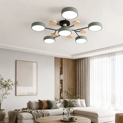 Ceiling Light Round LED Replaceable Elements