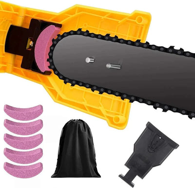 Chainsaw Chain Sharpener Clamp-On Adjustable Guide Bar Mount