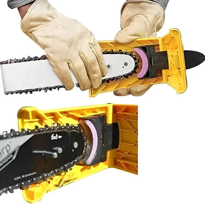 Chainsaw Chain Sharpener Clamp-On Adjustable Guide Bar Mount