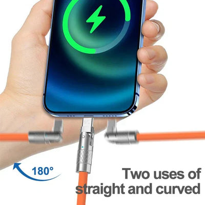 Charging Cable 180° Swivel Head Multi-Tip 6A Fast Charging