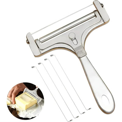 Cheese Slicer Adjustable Thickness Wire Cutting System