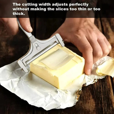 Cheese Slicer Adjustable Thickness Wire Cutting System
