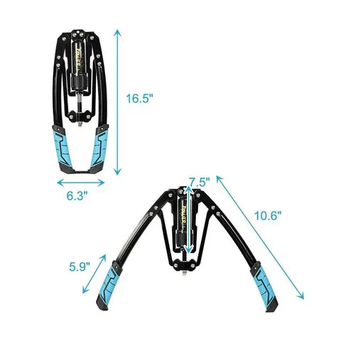 Chest Exerciser 20-Level Adjustable Resistance Hydraulic Safety System